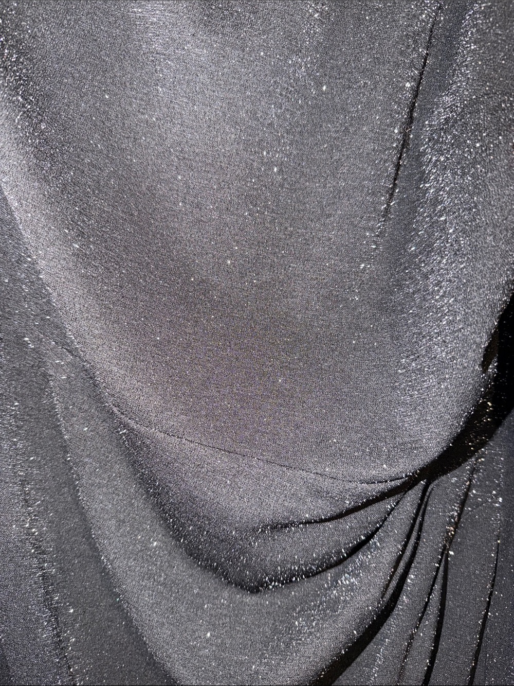 Hanna Nikole, Black Sparkle Cape Sleeve Dress, 20W - Picture 7 of 10